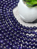 8MM Amethyst Round Beads , Length 40cm, Natural Amethyst Round .AAA Quality origin Africa