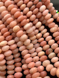 Pink Opal Rondelle Beads 9/10 mm- AAA quality beads - Length 16"- Peruvian Pink Opal Roundel