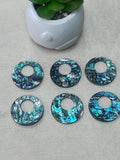 Abalone Shell pendant - 30mm Size- Pack of 4 Pcs- AAAA Quality- Natural Abalone Cabochons