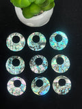 Abalone Shell pendant - 30mm Size- Pack of 4 Pcs- AAAA Quality- Natural Abalone Cabochons