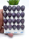 15X20mm Wampum Quahog Shell Pear Cabs • Pack of 1 Piece • AAA Quality • Natural Wampum Shell Cabochon • Flat Back