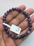 Sapphire Bracelet (BI COLOR) - 7.5 mm Size • Code # BS1 • AAA Quality • 7.5'' length • Natural Star Sapphire Round Bracelet