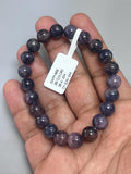 Sapphire Bracelet (BI COLOR) - 9.5 mm Size • Code # BS3 • AAA Quality • 7.5'' length • Natural Star Sapphire Round Bracelet