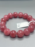 Rhodochrosite Round Bracelet - 13 mm Size - Code #B3 - AAAA Quality - Length 7.5 Inch- Natural Rhodochrosite Bracelet