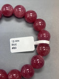 Rhodochrosite Round Bracelet - 13 mm Size - Code #B3 - AAAA Quality - Length 7.5 Inch- Natural Rhodochrosite Bracelet