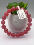 Rhodochrosite Round Bracelet - 10.5 mm Size - Code #B5 - AAAA Quality - Length 7.5 Inch- Natural Rhodochrosite Bracelet