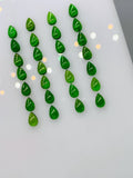 Chrome Diopside Pear Cabs • 3x5 mm Size • Pack of 5 Pieces • AAA Quality • Natural Chrome Diopside Cabochon •