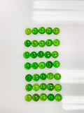 Chrome Diopside Round Cabs • 4 mm Size • Pack of 5 Piece • AAA Quality • Natural Chrome Diopside Cabochon •