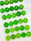 Chrome Diopside Round Cabs • 3 mm Size • Pack of 6 Piece • AAA Quality • Natural Chrome Diopside Cabochon •