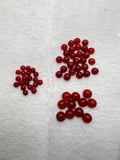 Carnelian cabs size 6,8,10mm Round cabs, orange carnelian cabochons, Pack of 5 pieces.