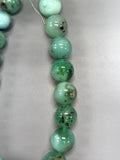 Chrysoprase Round Beads • 16-17 mm Size • Code #A1-A2 • AAAA quality • Length 40 Cm • Natural Chrysoprase beads • Origin Australia