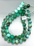 Chrysoprase Round Beads • 16-17 mm Size • Code #A1-A2 • AAAA quality • Length 40 Cm • Natural Chrysoprase beads • Origin Australia