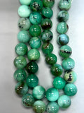 Chrysoprase Round Beads • 16-17 mm Size • Code #A1-A2 • AAAA quality • Length 40 Cm • Natural Chrysoprase beads • Origin Australia
