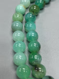 Chrysoprase Round Beads • 12 mm Size • Code #A7-A8 • AAA quality • Length 40 Cm • Natural Chrysoprase beads • Origin Australia