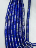 Lapis Tube Beads • 8X12 mm Size • Length 40 cm - AAA Quality • Natural Malachite Cylinder Beads- Malachite Barrel Beads