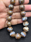 Australian Boulder Opal Beads • 13-16.5 mm size • Code #B1 • AAA Quality • Natural Australian Opal • Rare Beads