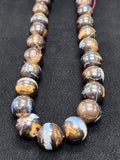Australian Boulder Opal Beads • 14-16 mm size • Code #B3 • AAA Quality • Natural Australian Opal • Rare Beads