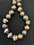Australian Boulder Opal Beads • 14-16 mm size • Code #B3 • AAA Quality • Natural Australian Opal • Rare Beads