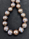 Australian Boulder Opal Beads • 15-18 mm size • Code #B4 • AAA Quality • Natural Australian Opal • Rare Beads
