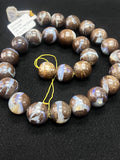 Australian Boulder Opal Beads • 14-17 mm size • Code #B5 • AAA Quality • Natural Australian Opal • Rare Beads