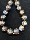 Australian Boulder Opal Beads • 13-18 mm size • Code #B6 • AAA Quality • Natural Australian Opal • Rare Beads