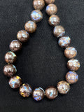 Australian Boulder Opal Beads • 14-16.5 mm size • Code #B8 • AAA Quality • Natural Australian Opal • Rare Beads