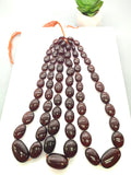 Hessonite Garnet Nugget Beads - 11x14 to 18x31 mm size - Code #H1 - AAA Quality- 16 Inch Length - Hessonite Tumble Beads