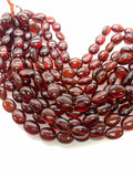 Hessonite Garnet Nugget Beads - 9X12-13 mm size - Code #H3 - AAA Quality- 16 Inch Length - Hessonite Tumble Beads