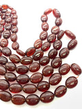 Hessonite Garnet Nugget Beads - 7x9 to 11x14 mm size - Code #H5 - AAA Quality- 16 Inch Length - Hessonite Tumble Beads