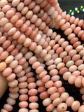 Pink Opal Rondelle Beads 9/10 mm- AAA quality beads - Length 16"- Peruvian Pink Opal Roundel