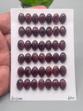 8x12 mm Purple Spiny Oyster Shell Oval Cabs • Pack of 2 Piece • AAA Quality • Natural Spiny Oyster Shell Cabochon