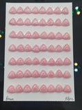 8mm Queen Conch Shell Triangle Cabs • Pack of 4 Pcs • AAA Quality • Flat Back • Queen Conch Cabochons