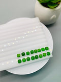 Chrome Diopside Cushion Cabs • 4 mm Size • Pack of 5 Piece • AAA Quality • Natural Chrome Diopside Cabochon •