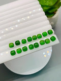 Chrome Diopside Cushion Cabs • 4 mm Size • Pack of 5 Piece • AAA Quality • Natural Chrome Diopside Cabochon •