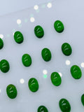 Chrome Diopside Oval Cabs • 5x7 mm Size • Pack of 4 Pieces • AAA Quality • Natural Chrome Diopside Cabochon •