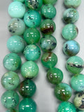 Chrysoprase Round Beads • 16-17 mm Size • Code #A1-A2 • AAAA quality • Length 40 Cm • Natural Chrysoprase beads • Origin Australia