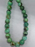 Chrysoprase Round Beads • 16-17 mm Size • Code #A3-A4 • AAAA quality • Length 40 Cm • Natural Chrysoprase beads • Origin Australia
