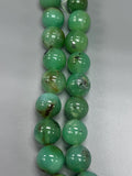 Chrysoprase Round Beads • 16-17 mm Size • Code #A3-A4 • AAAA quality • Length 40 Cm • Natural Chrysoprase beads • Origin Australia