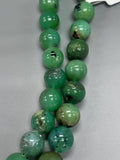 Chrysoprase Round Beads • 16-17 mm Size • Code #A3-A4 • AAAA quality • Length 40 Cm • Natural Chrysoprase beads • Origin Australia
