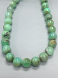 Chrysoprase Round Beads • 14 mm Size • Code #A5-A6 • AAA quality • Length 40 Cm • Natural Chrysoprase beads • Origin Australia