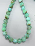 Chrysoprase Round Beads • 14 mm Size • Code #A5-A6 • AAA quality • Length 40 Cm • Natural Chrysoprase beads • Origin Australia