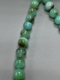 Chrysoprase Round Beads • 14 mm Size • Code #A5-A6 • AAA quality • Length 40 Cm • Natural Chrysoprase beads • Origin Australia