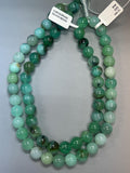 Chrysoprase Round Beads • 12 mm Size • Code #A7-A8 • AAA quality • Length 40 Cm • Natural Chrysoprase beads • Origin Australia