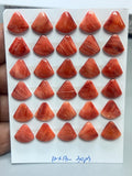 Spiny Oyster Shell Fancy Cabs • 13x12 mm Size • Pack of 2 Piece • AAA Quality • Natural Shell Cabochon •