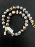 Australian Boulder Opal Beads • 12-13 mm size • Code #B7 • AAA Quality • Natural Australian Opal • Rare Beads