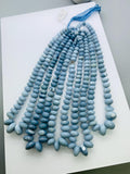 Blue Opal Roundel Beads 7-16 mm size, AAA Quality, 16 Inch length, Blue Opal Rondelle