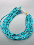 3 mm Turquoise Heishi Beads- AAA Quality - Length 40 cm - American Turquoise - Natural Turquoise Beads