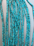 3 mm Turquoise Heishi Beads- AAA Quality - Length 40 cm - American Turquoise - Natural Turquoise Beads