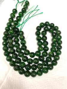 chrome diopside round 14 M round beads , length 16"