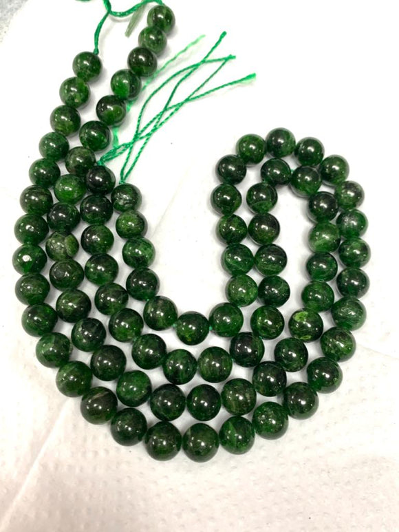 chrome diopside round 14 M round beads , length 16
